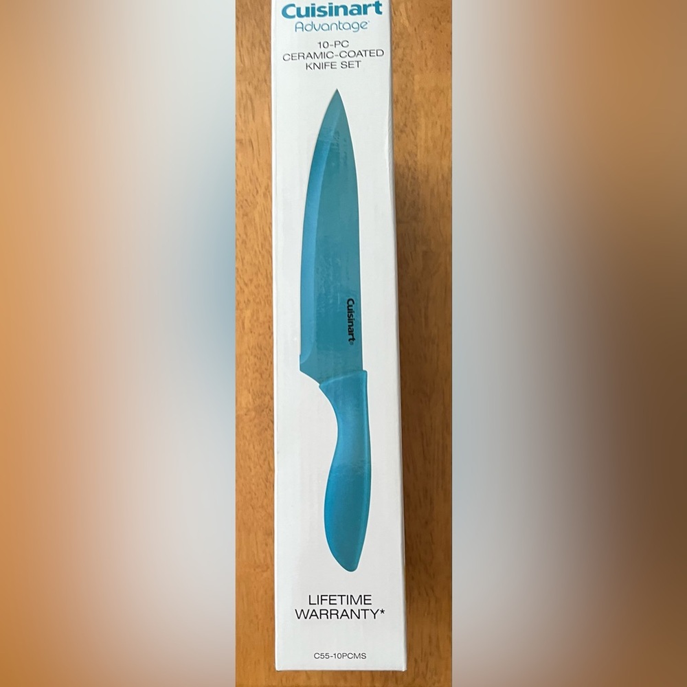 Cuisinart 10 piece Multicolor ceramic coated Knife Set - Picture 5 of 5